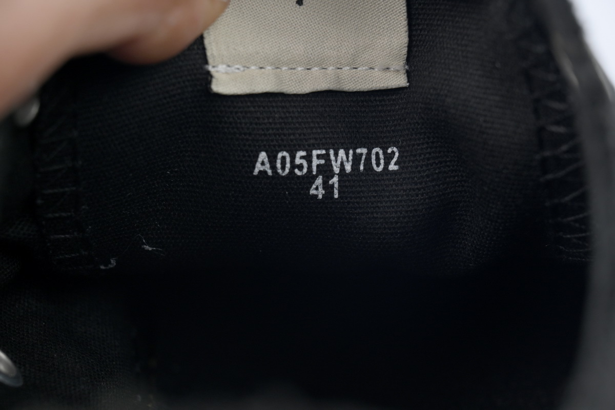 Mihara Yasuhiro Low-top Sneakers All Black A05FW702FW23 NO.786