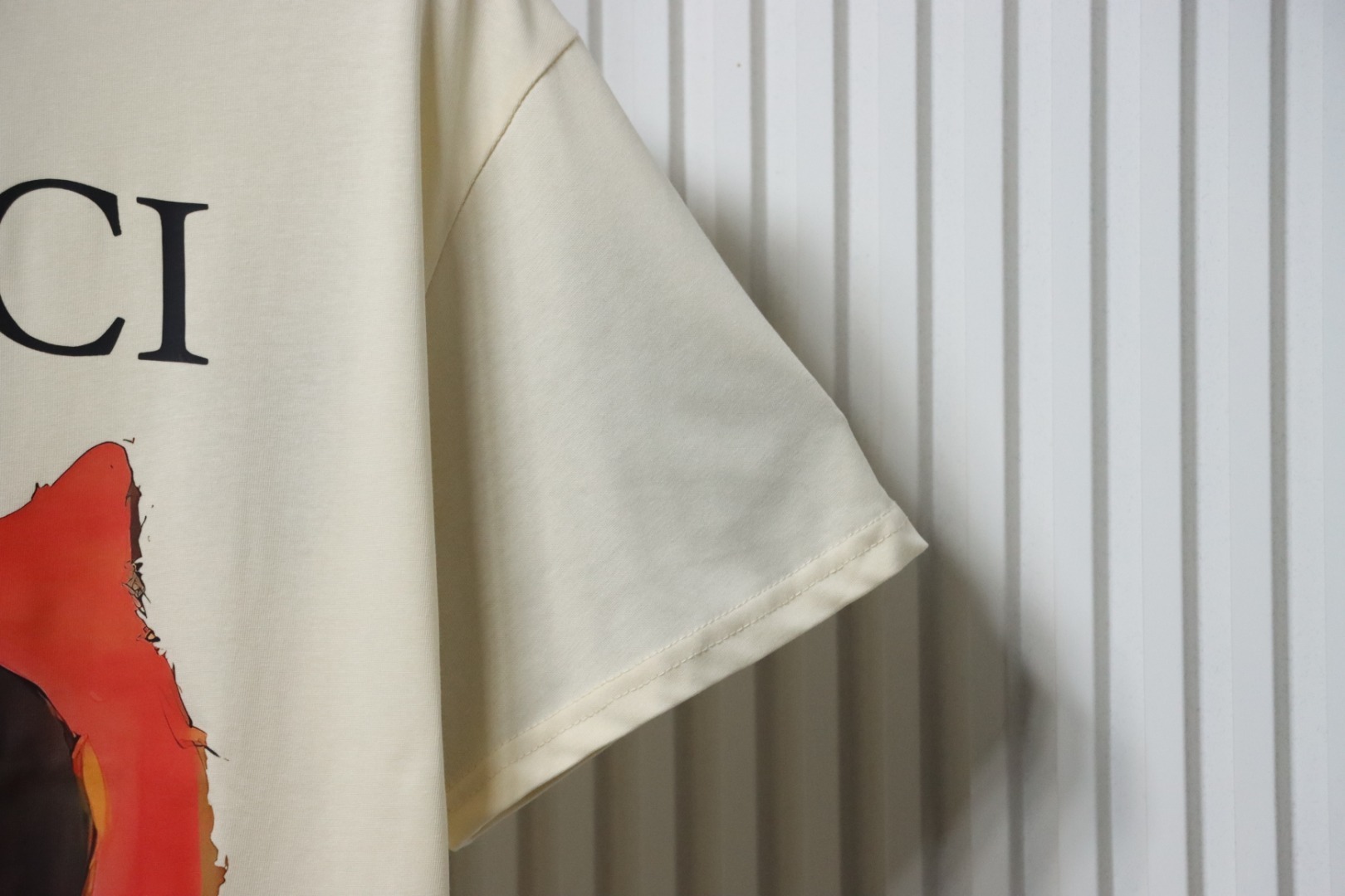 Gucci Baby Cat Printed Cotton T-shirt In Light Yellow