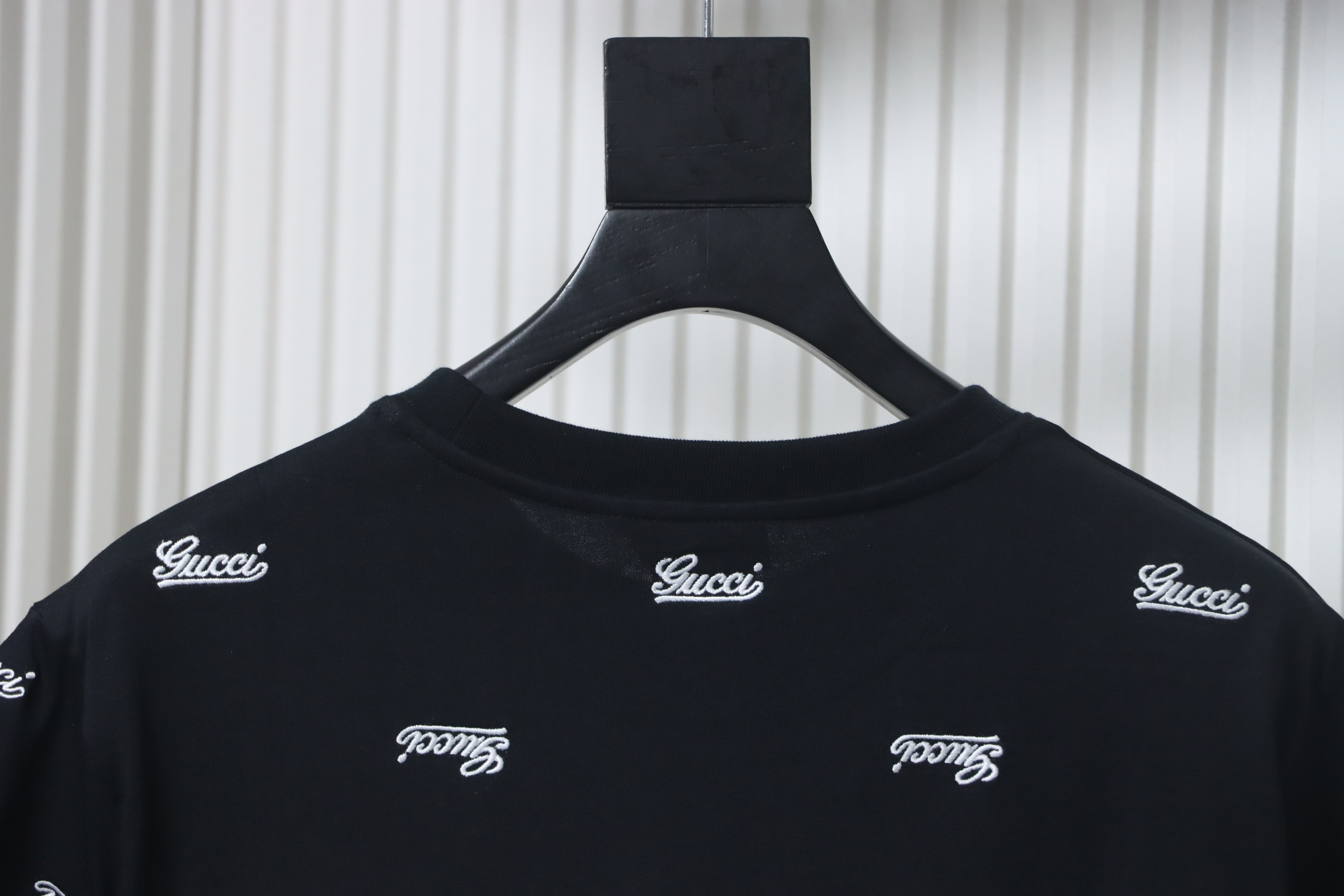 Gucci Cotton Jersey T-shirt With Embroidery In Black