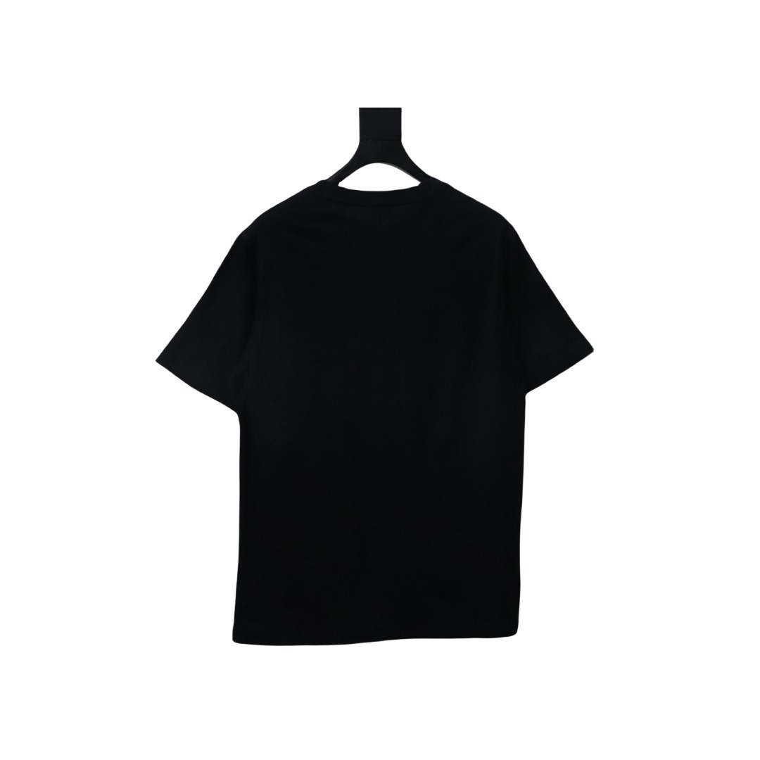 Gucci Pocket Embroidery T-shirt In Black