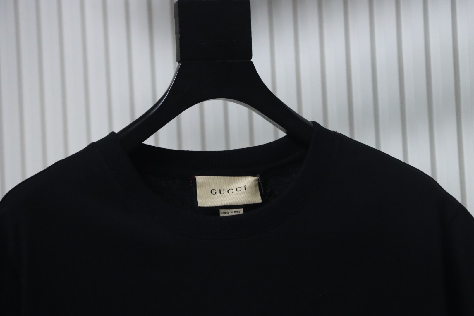 Gucci Pocket Embroidery T-shirt In Black