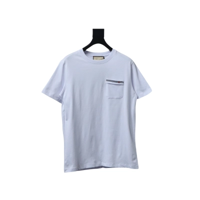 Gucci Pocket Embroidery T-shirt White 01