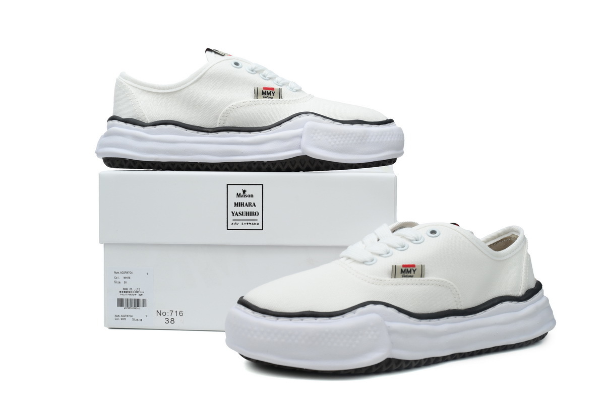 Mihara Yasuhiro Baker OG Semelle Toile  Basse Blanc A02FW704 NO.716