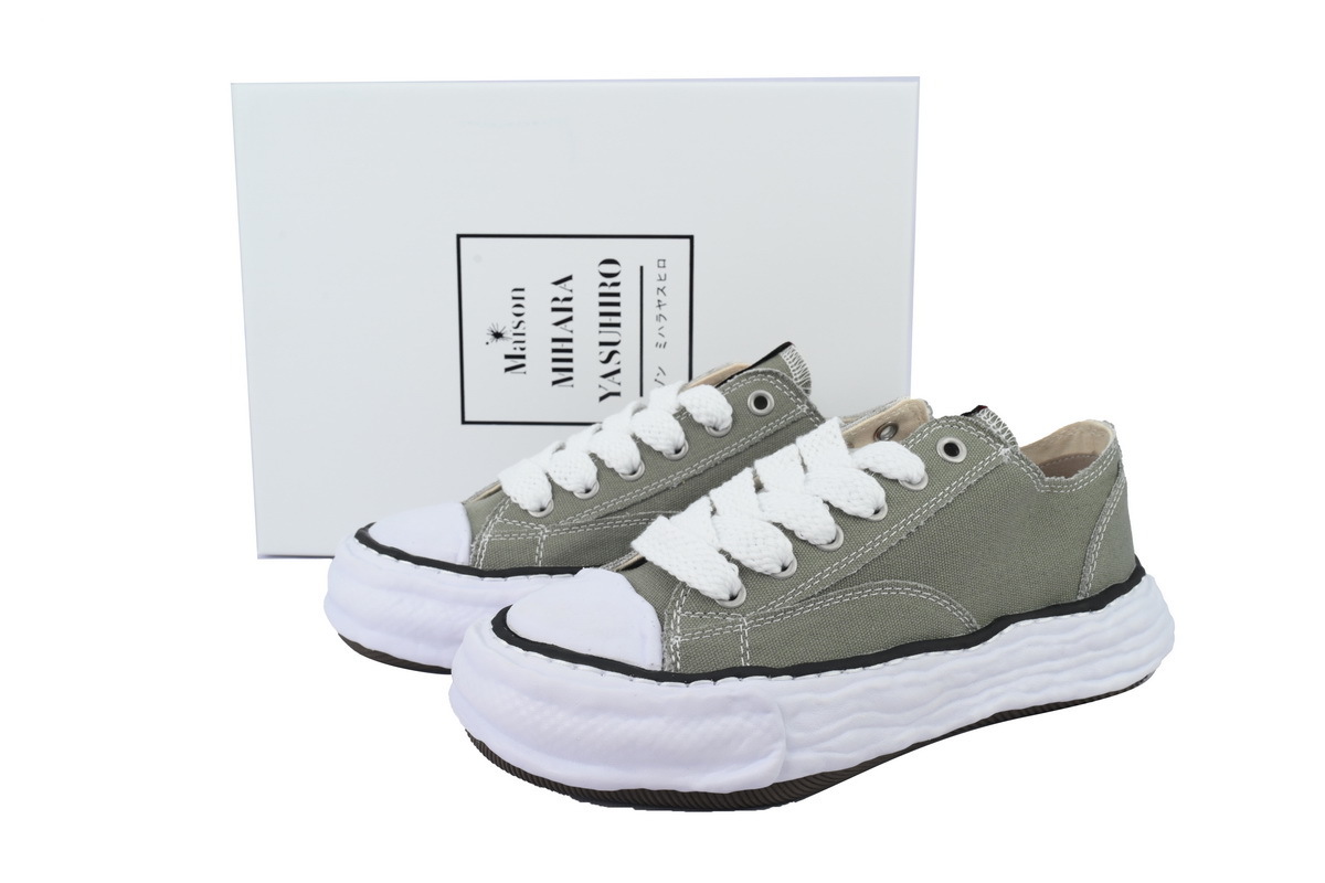 Mihara Yasuhiro Peterson 23 OG Sole Canvas Low White Brown A11FW702 NO.805