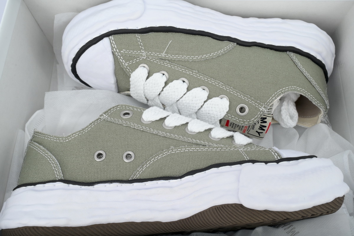 Mihara Yasuhiro Peterson 23 OG Sole Canvas Low White Brown A11FW702 NO.805