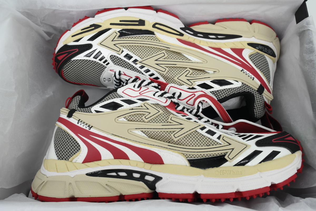 Off-White Be Right Back Khaki Red OMIA295C99 FAB000 0032