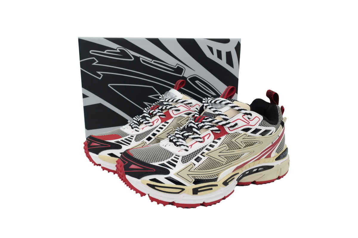 Off-White Be Right Back Khaki Red OMIA295C99 FAB000 0032