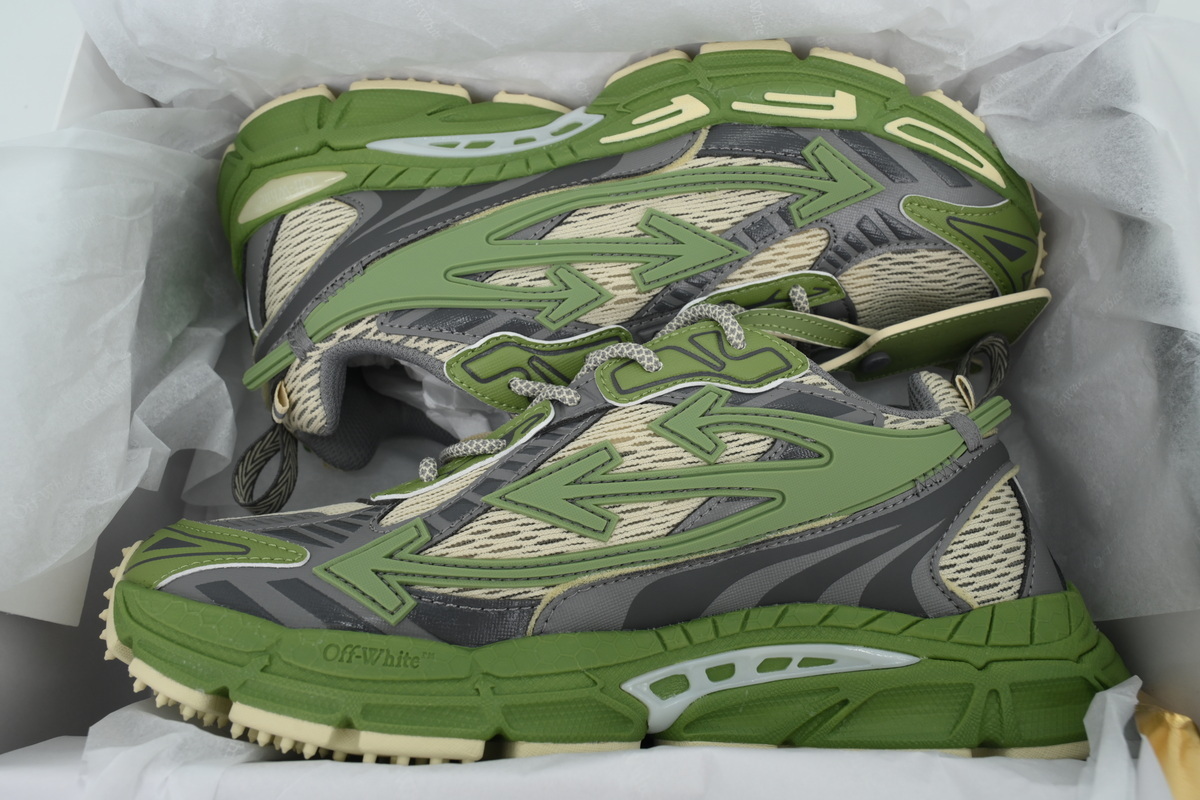 Off-White Be Right Back Military Green Grey OMIA295F24 FAB001 0038