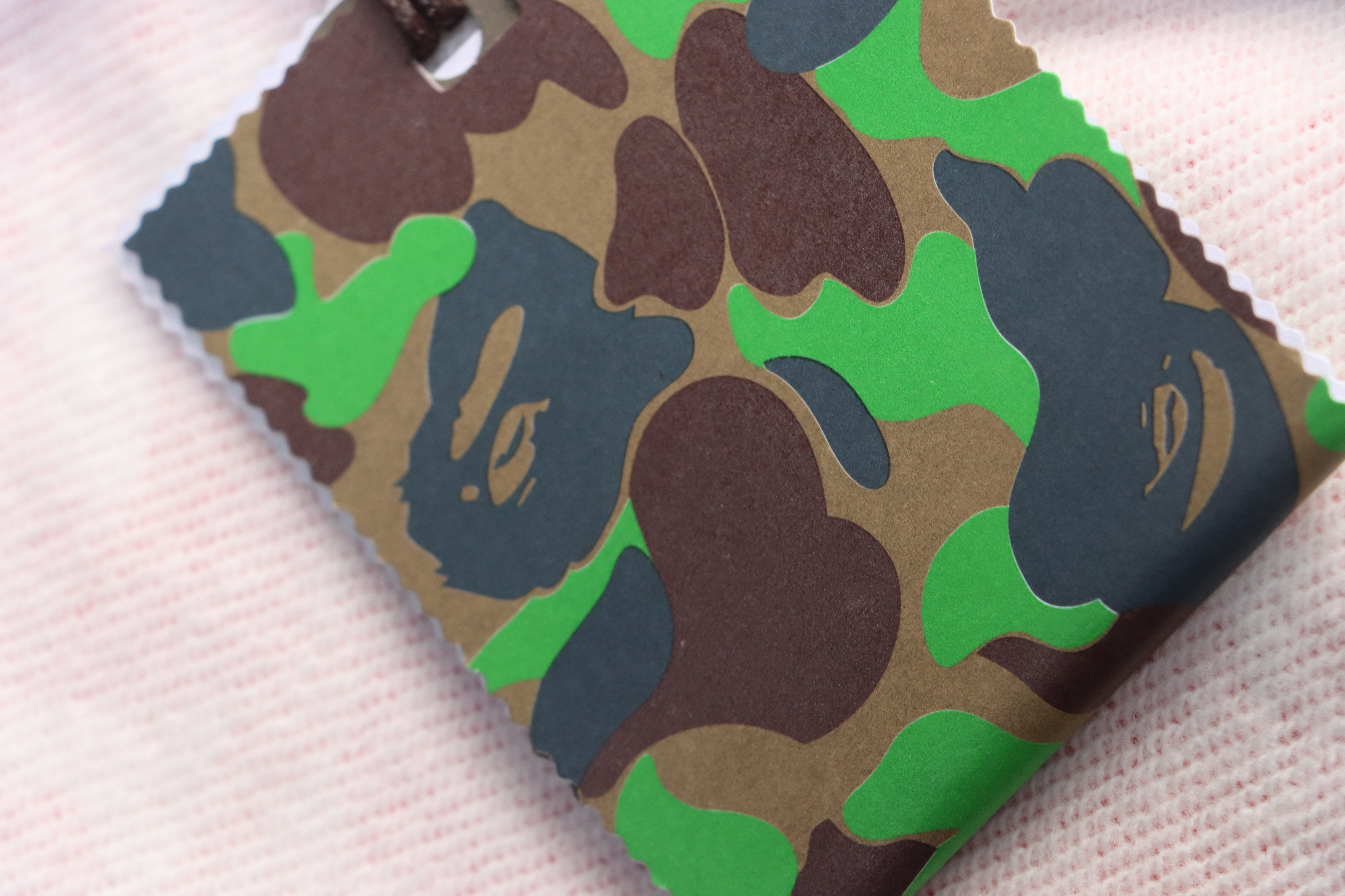 Bape Full Zip Shark Camouflage Print Hoodie Pink