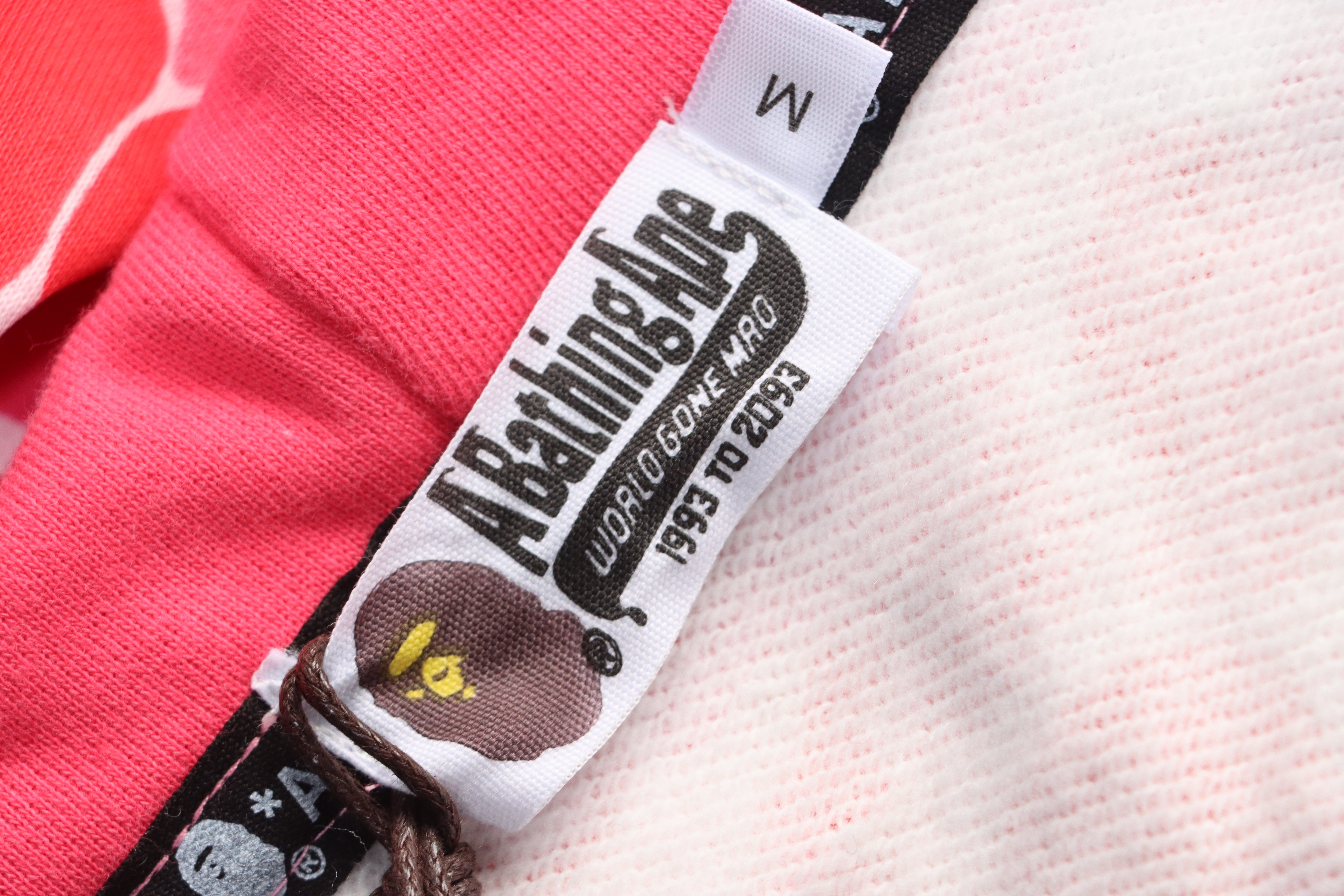 Bape Full Zip Shark Camouflage Print Hoodie Pink