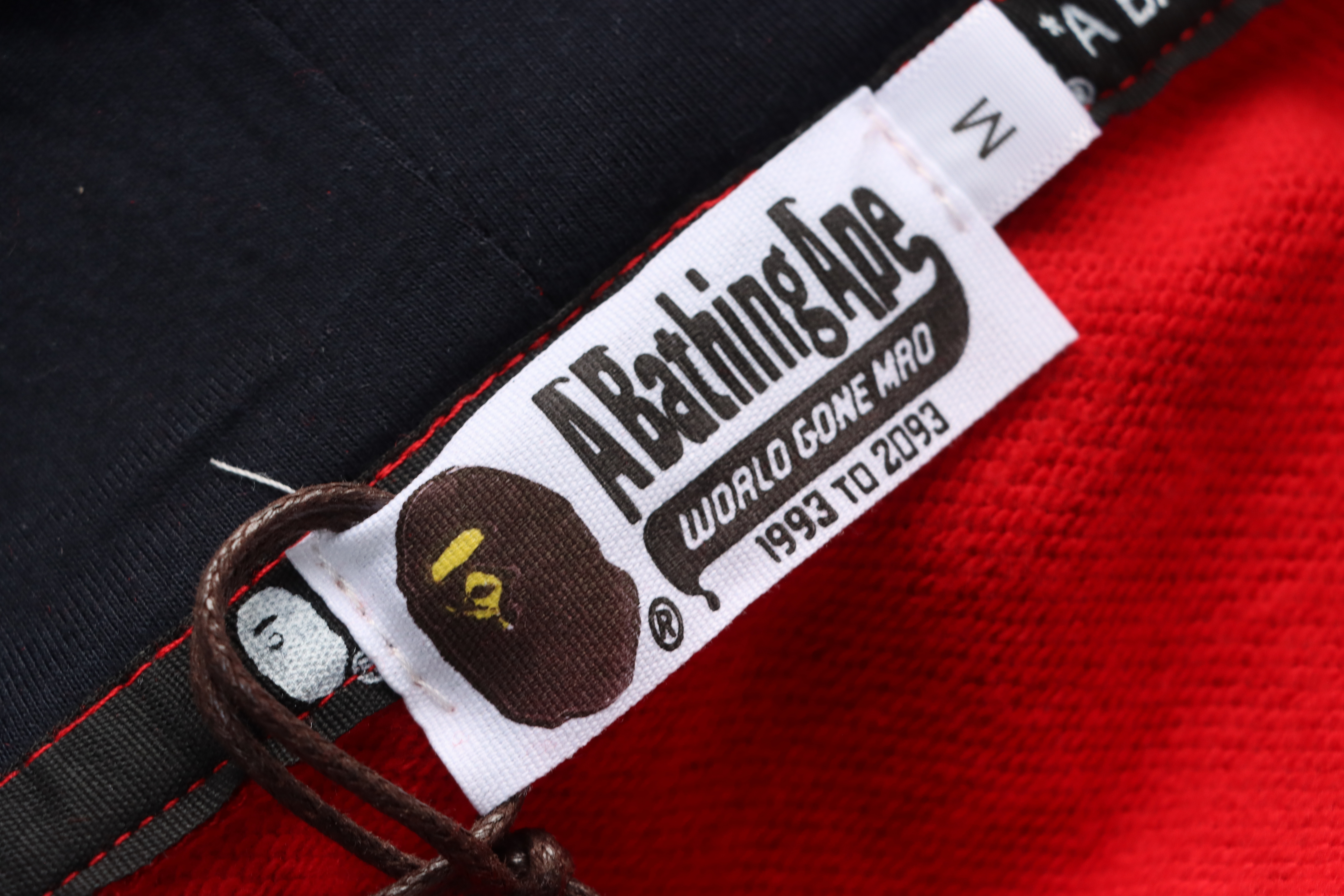 Bape Full Zip Shark Camouflage Print Hoodie Pink Red