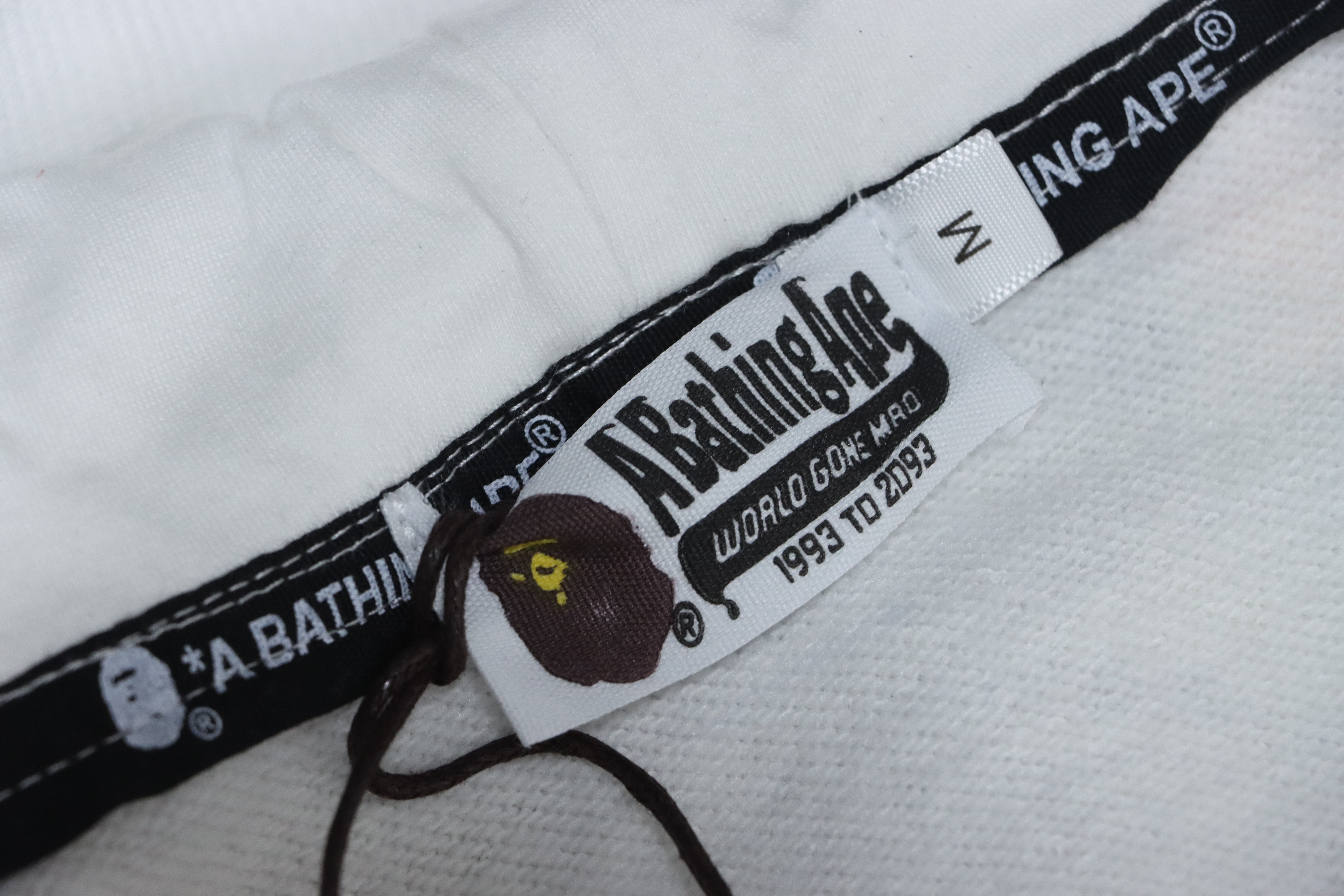 Bape Full Zip Shark Glow-in-the-Dark Camouflage Print Hoodie White