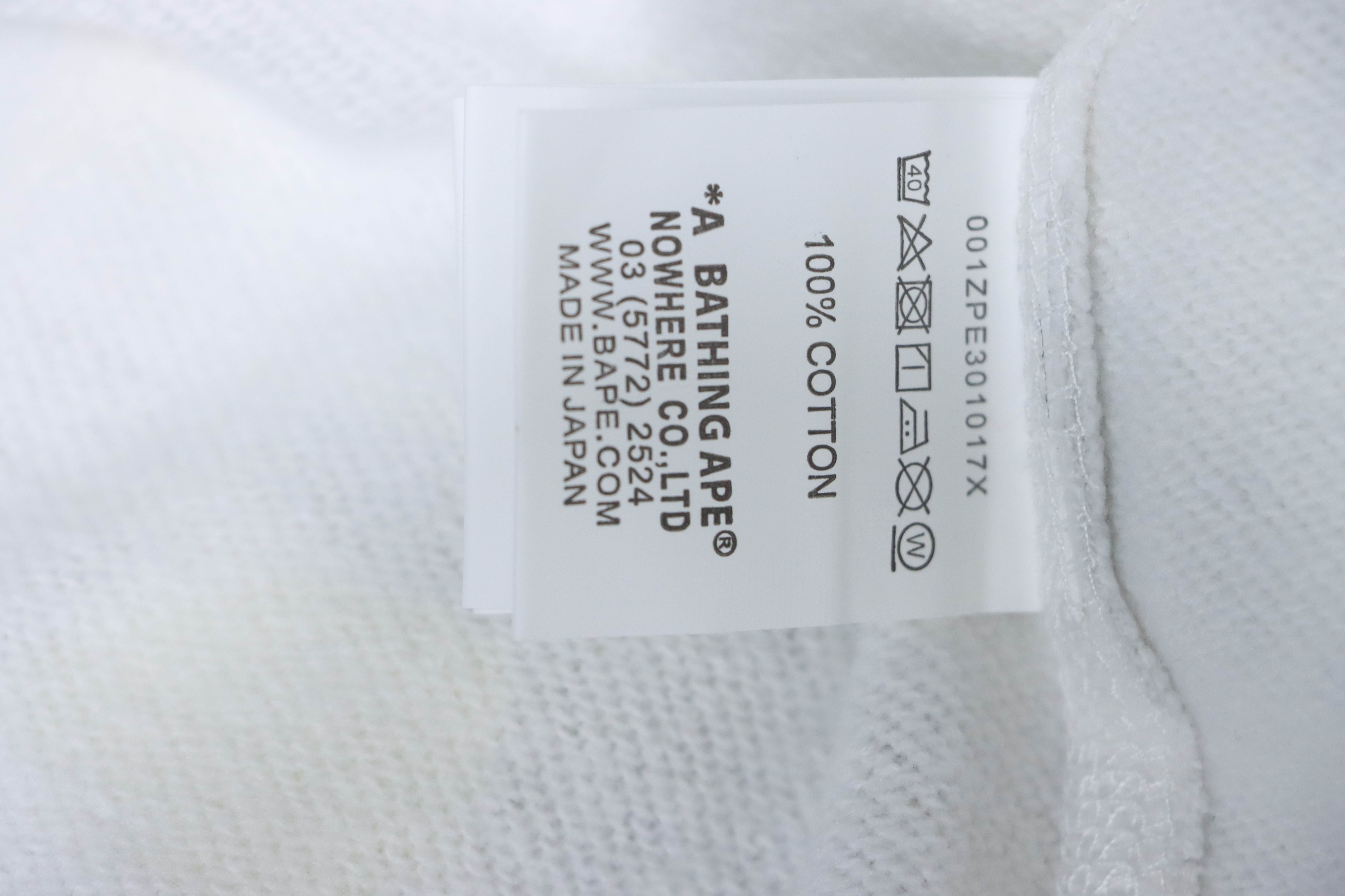 Bape Full Zip Shark Glow-in-the-Dark Camouflage Print Hoodie White