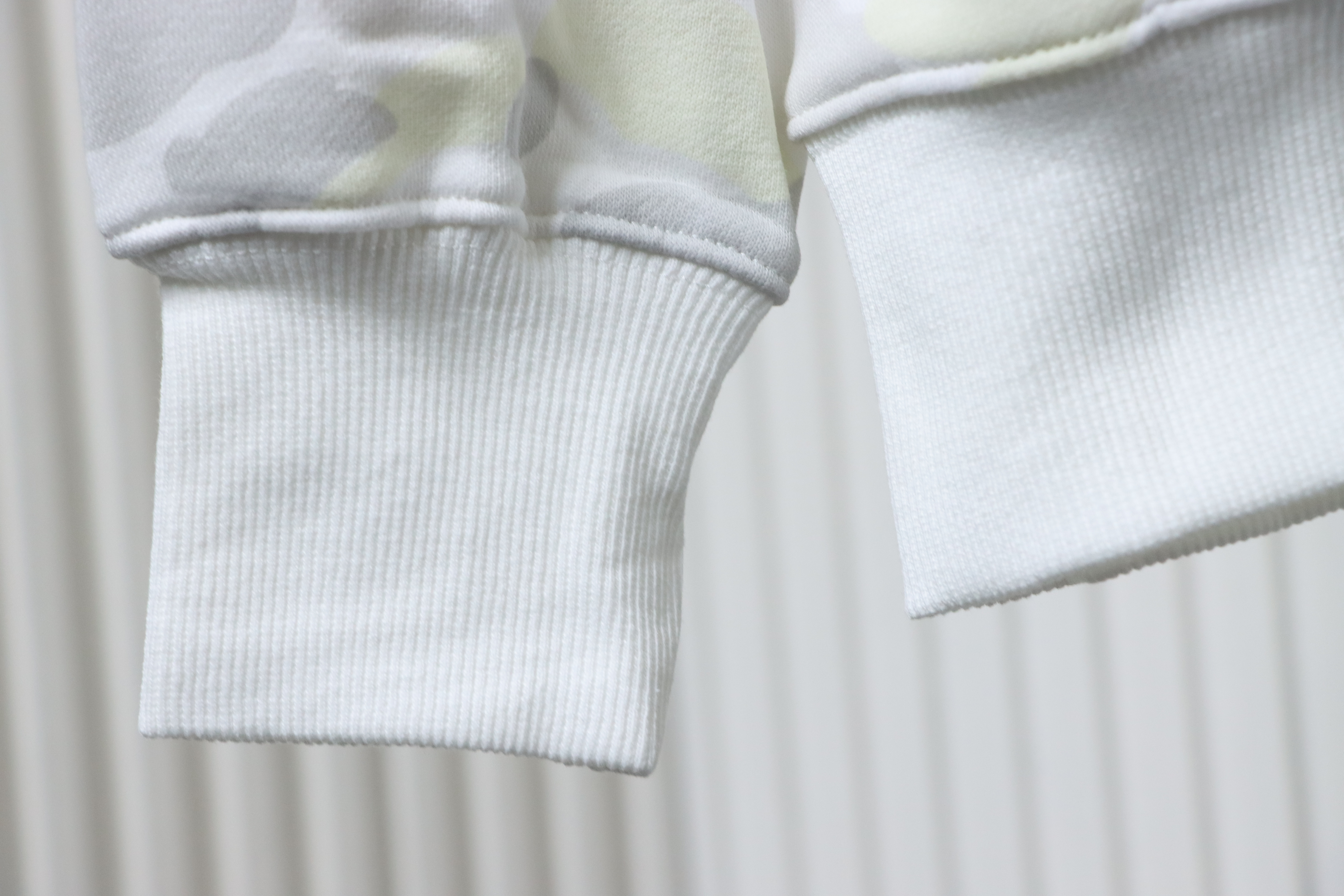 Bape Full Zip Shark Glow-in-the-Dark Camouflage Print Hoodie White