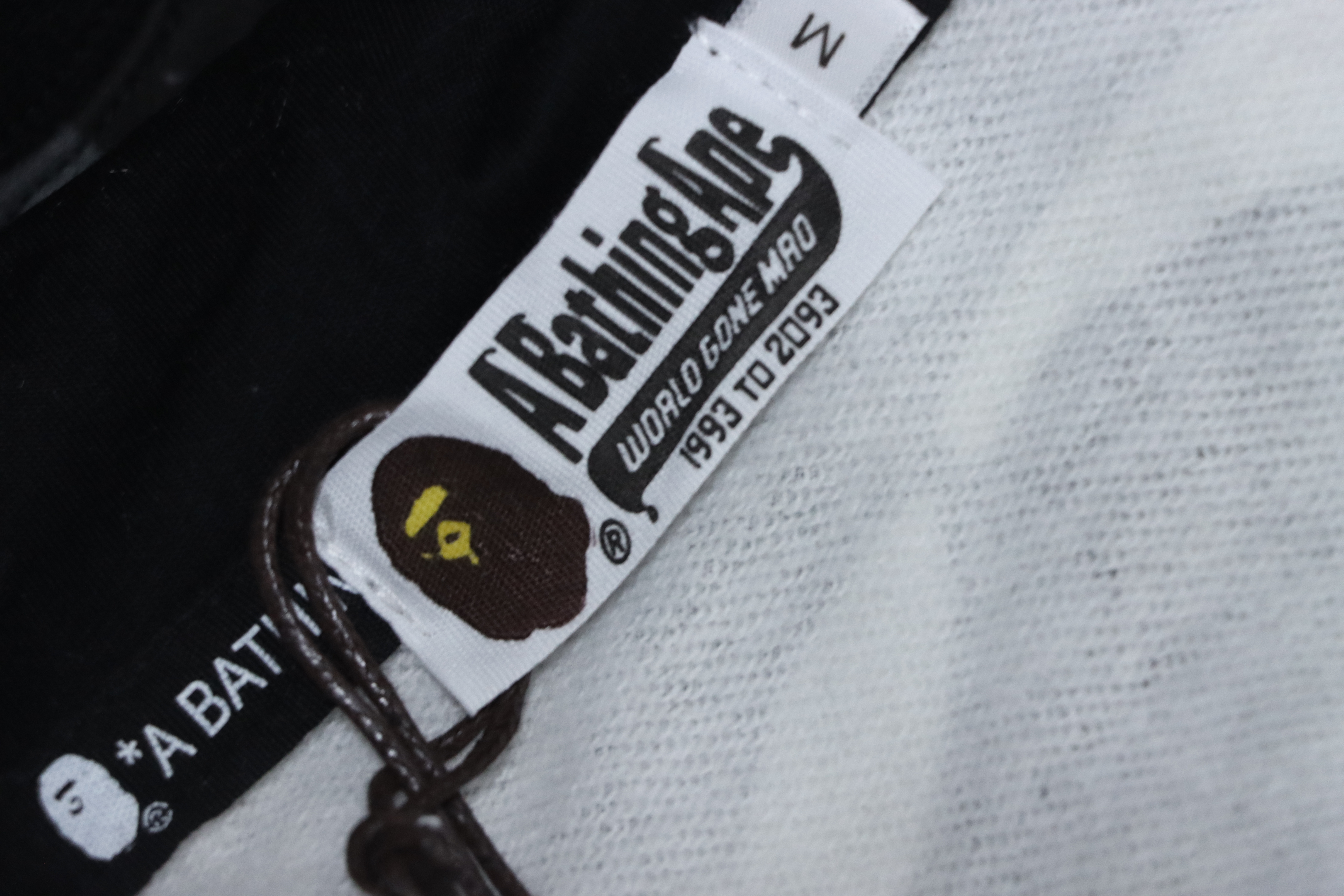 Bape Full Zip Shark Glow-in-the-Dark Camouflage Print Hoodie Black And White