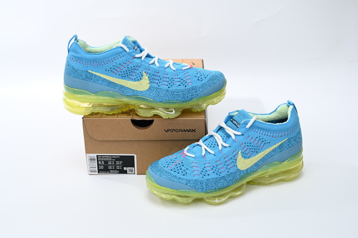 Nike Air VaporMax 2023 FK Blue Yellow DV1678-400
