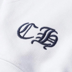 Chrome Hearts Cross Sanskrit Colorful Letters Embroidery Print Hoodie White