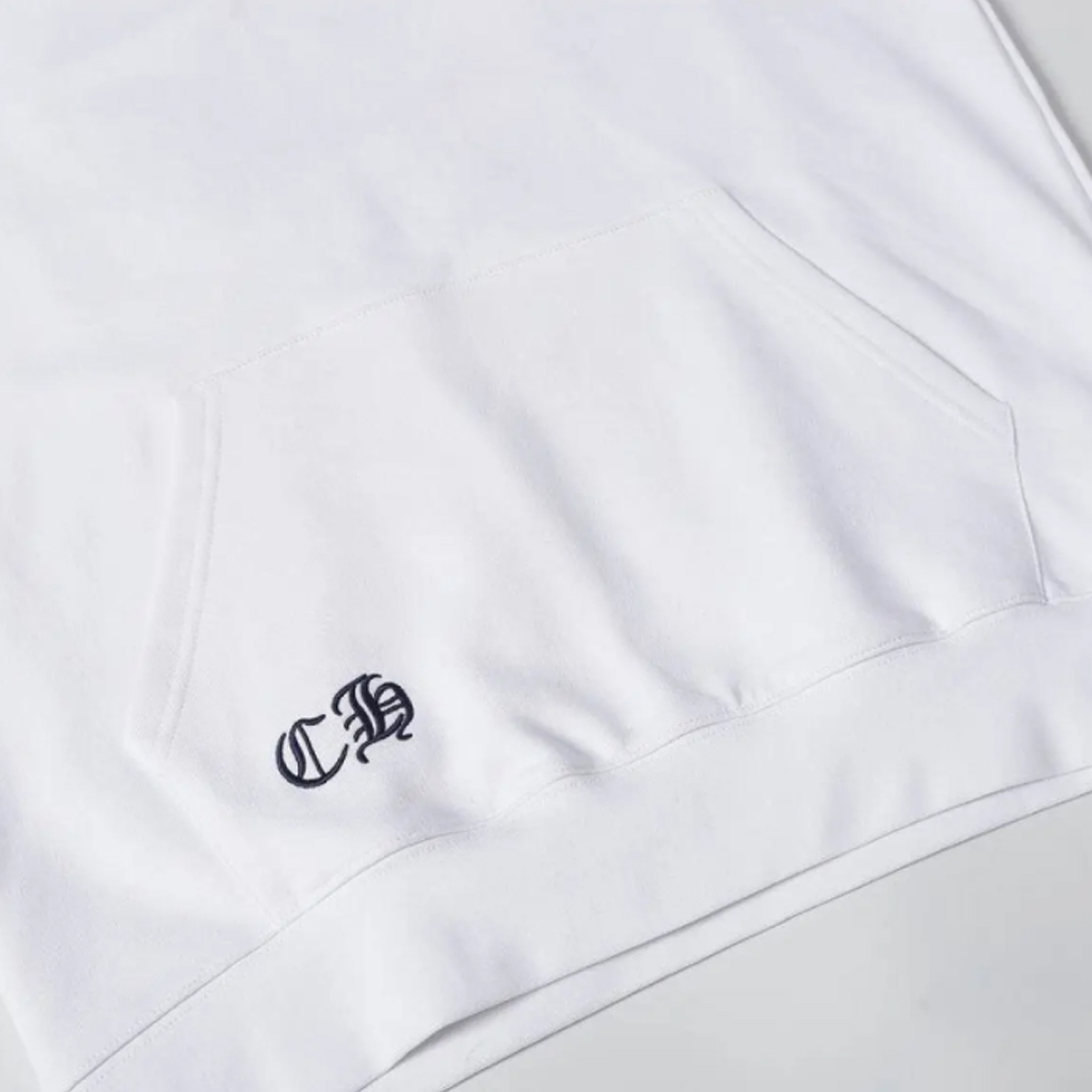 Chrome Hearts Cross Sanskrit Colorful Letters Embroidery Print Hoodie White