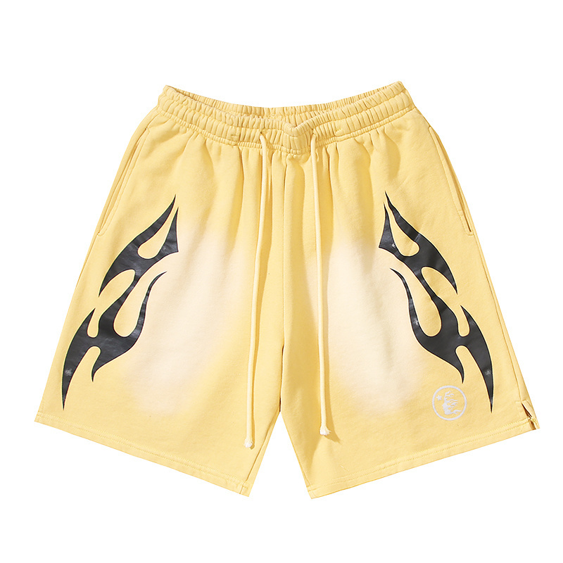 Hellstar Studios Shorts #777 White/Yellow