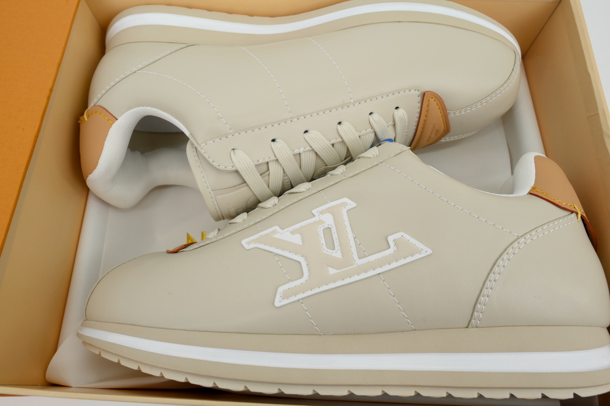 LV BUTTERSOFT Sneaker Lambskin/Plain Calf Leather Beige 1AIKJ4