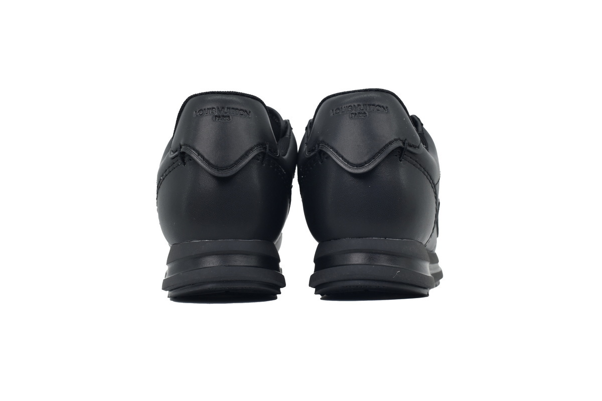 LV BUTTERSOFT Sneaker Lambskin/Plain Calf Leather Black 1AIKEO