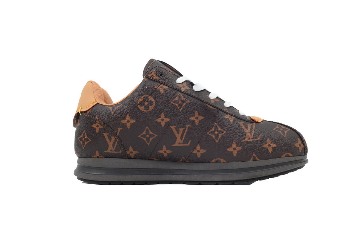 LV BUTTERSOFT Sneaker Lambskin/Plain Calf Leather Brown 1AIKVK