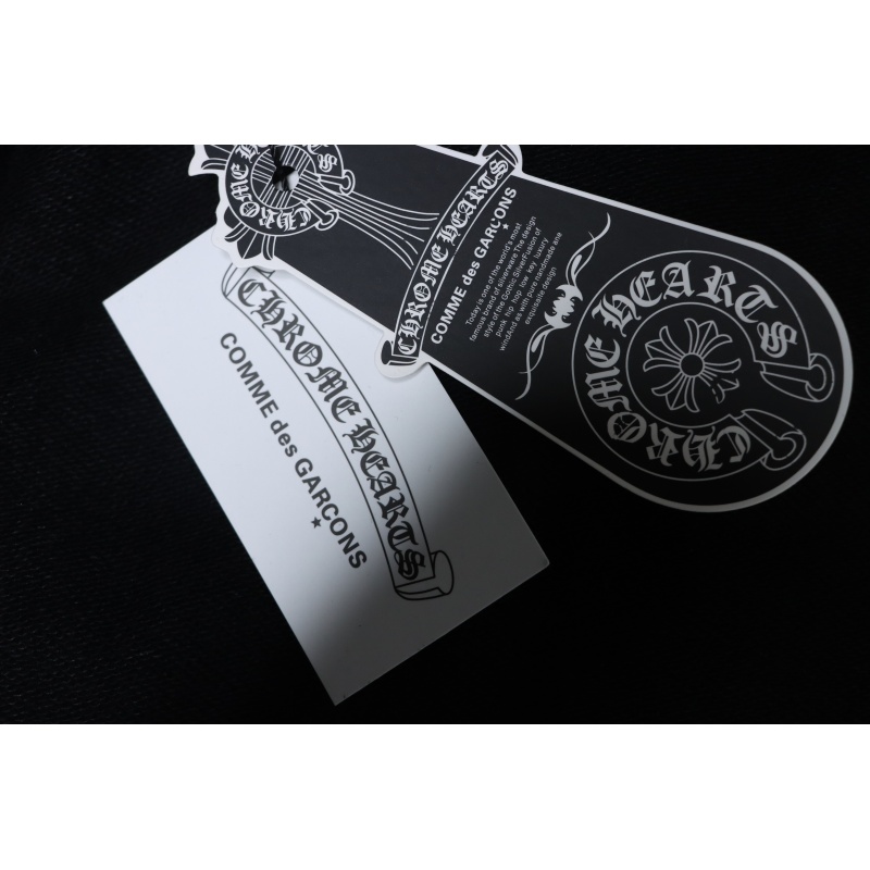 Chrome Hearts Cuff Sanskrit Print Zip-Up Hoodie Black