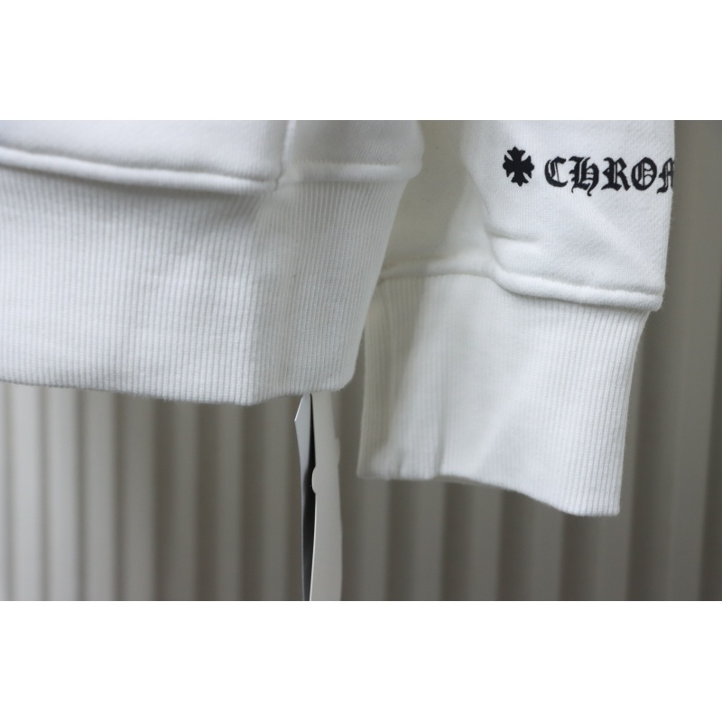 Chrome Hearts Cuff Sanskrit Print Zip-Up Hoodie White