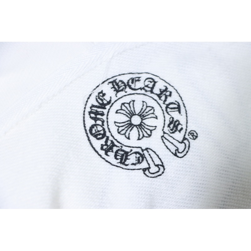Chrome Hearts Cuff Sanskrit Print Zip-Up Hoodie White