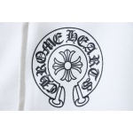 Chrome Hearts Cuff Sanskrit Print Zip-Up Hoodie White
