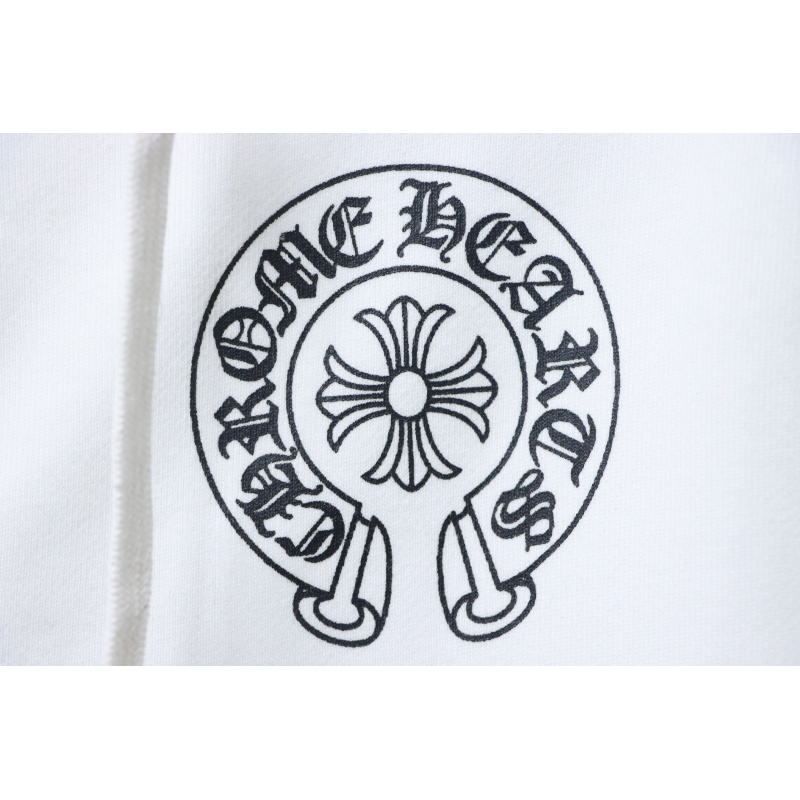 Chrome Hearts Cuff Sanskrit Print Zip-Up Hoodie White