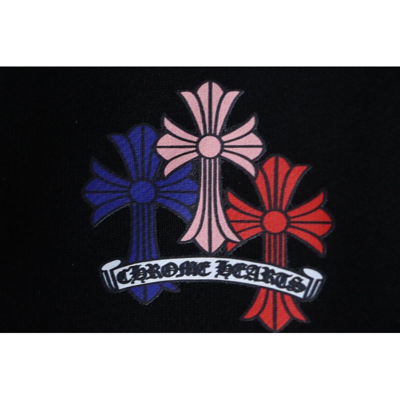 Chrome Hearts Multi Color Cross Hoodie Black