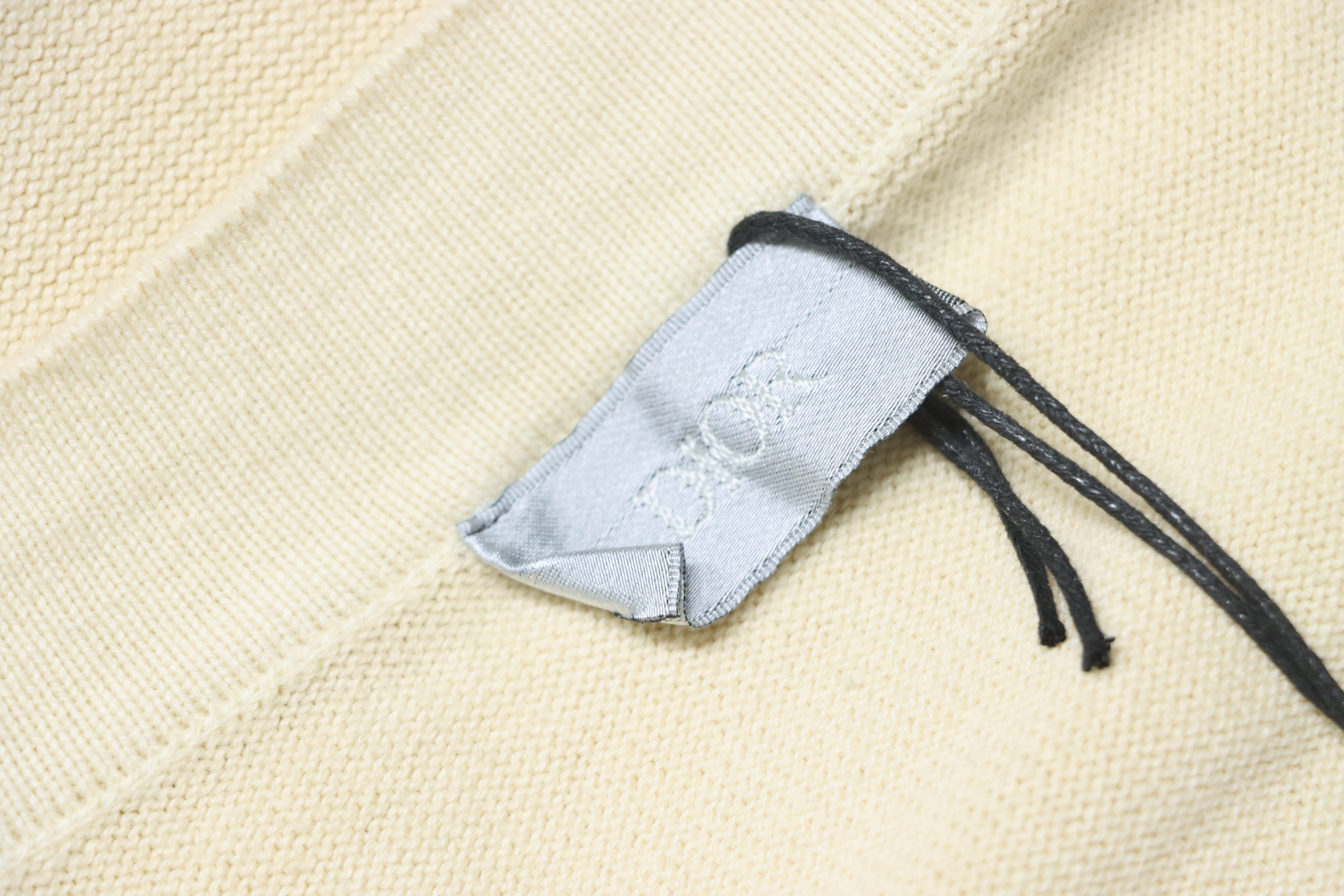 Dior Cat Embroidered Knitted T-shirt Yellow