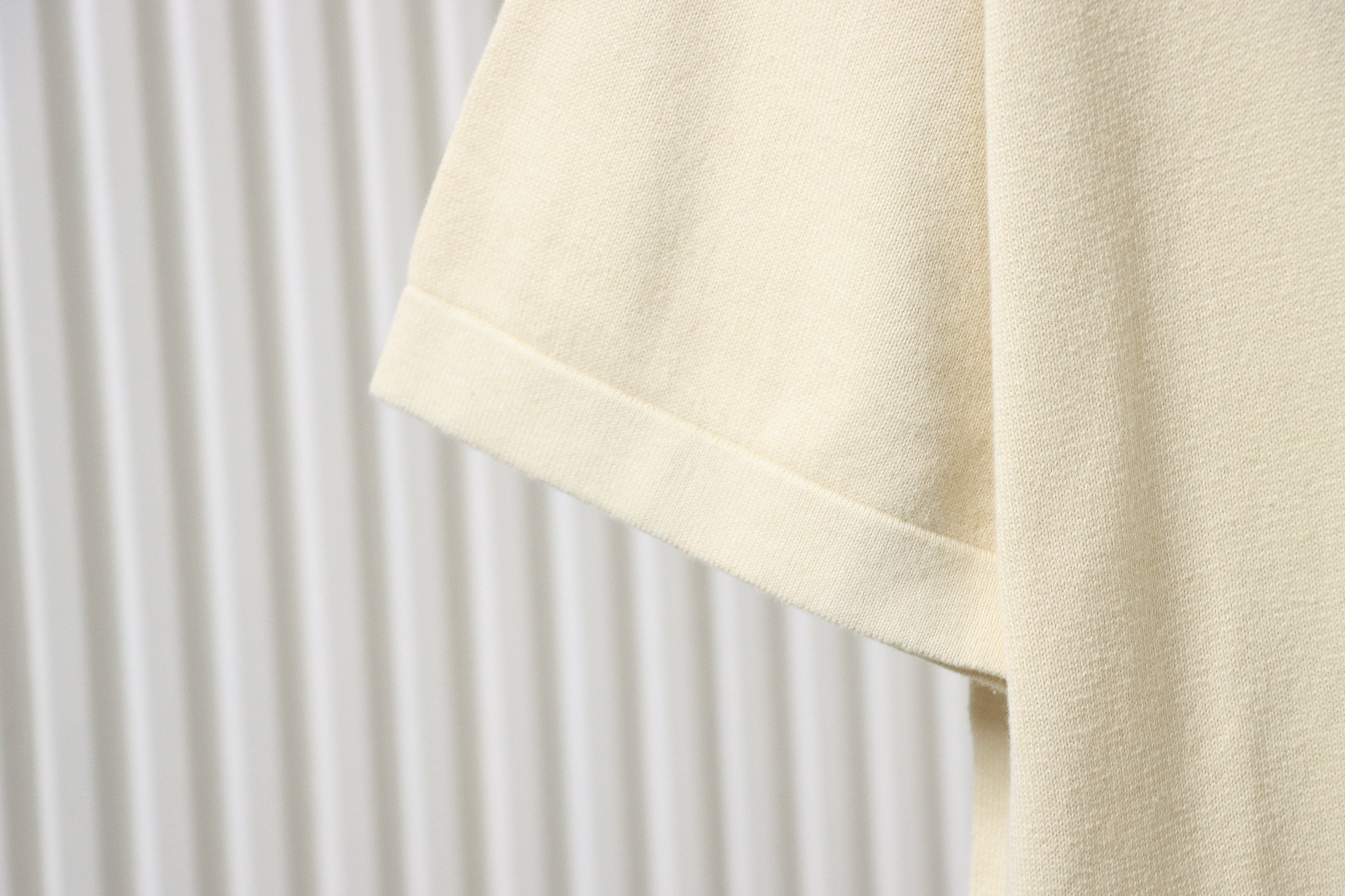 Dior Cat Embroidered Knitted T-shirt Yellow