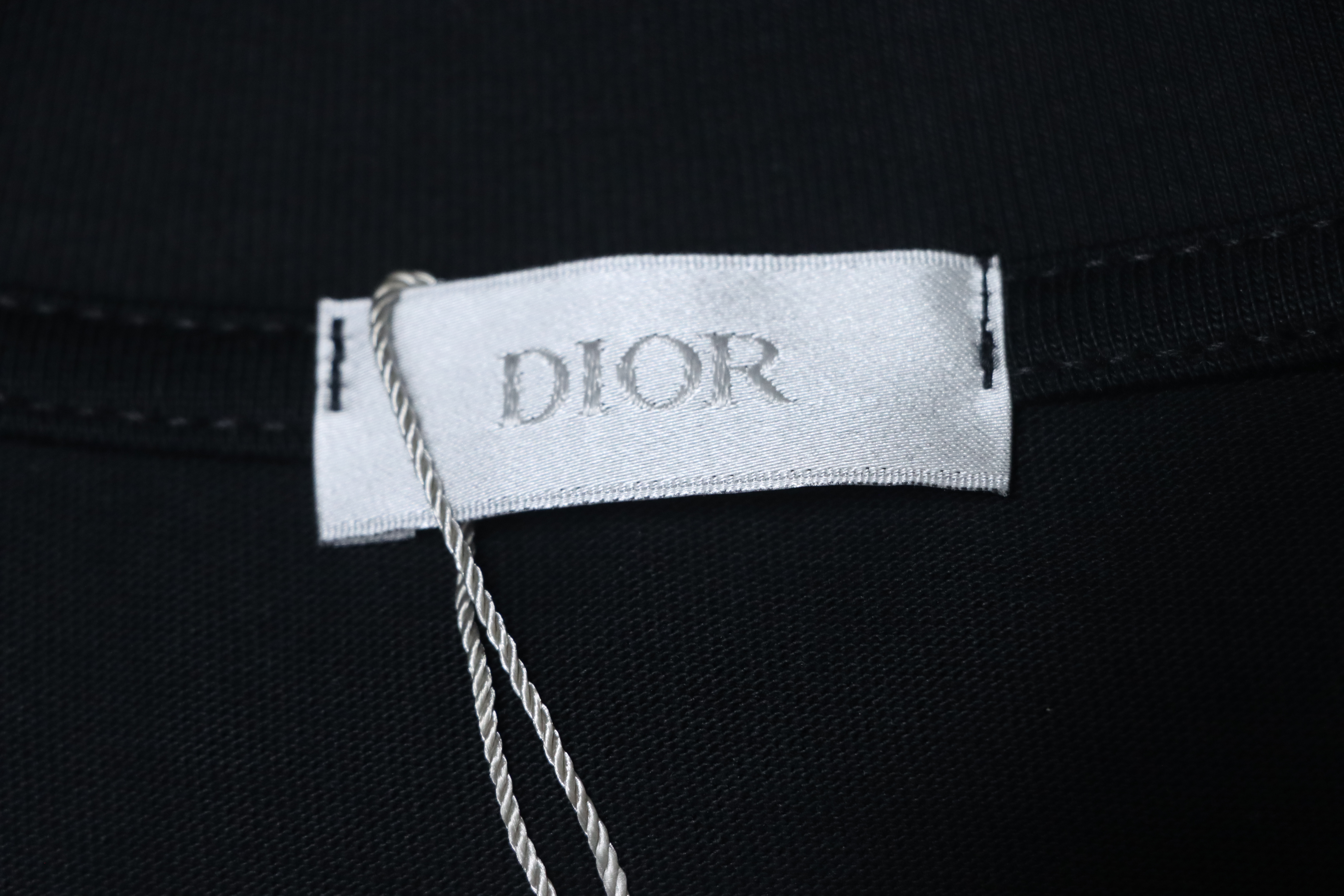 Dior Hem Logo T-shirt Black