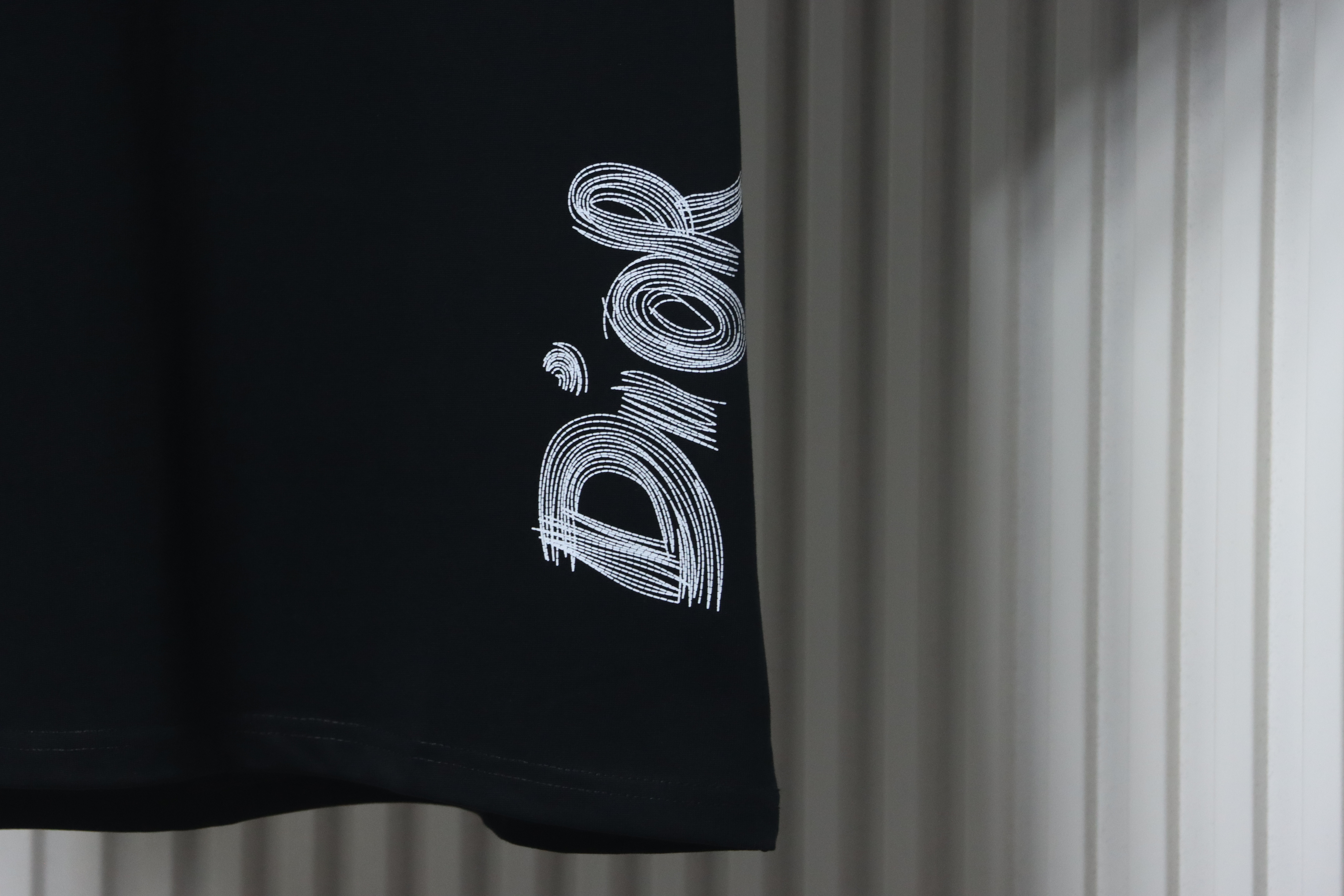 Dior Hem Logo T-shirt Black