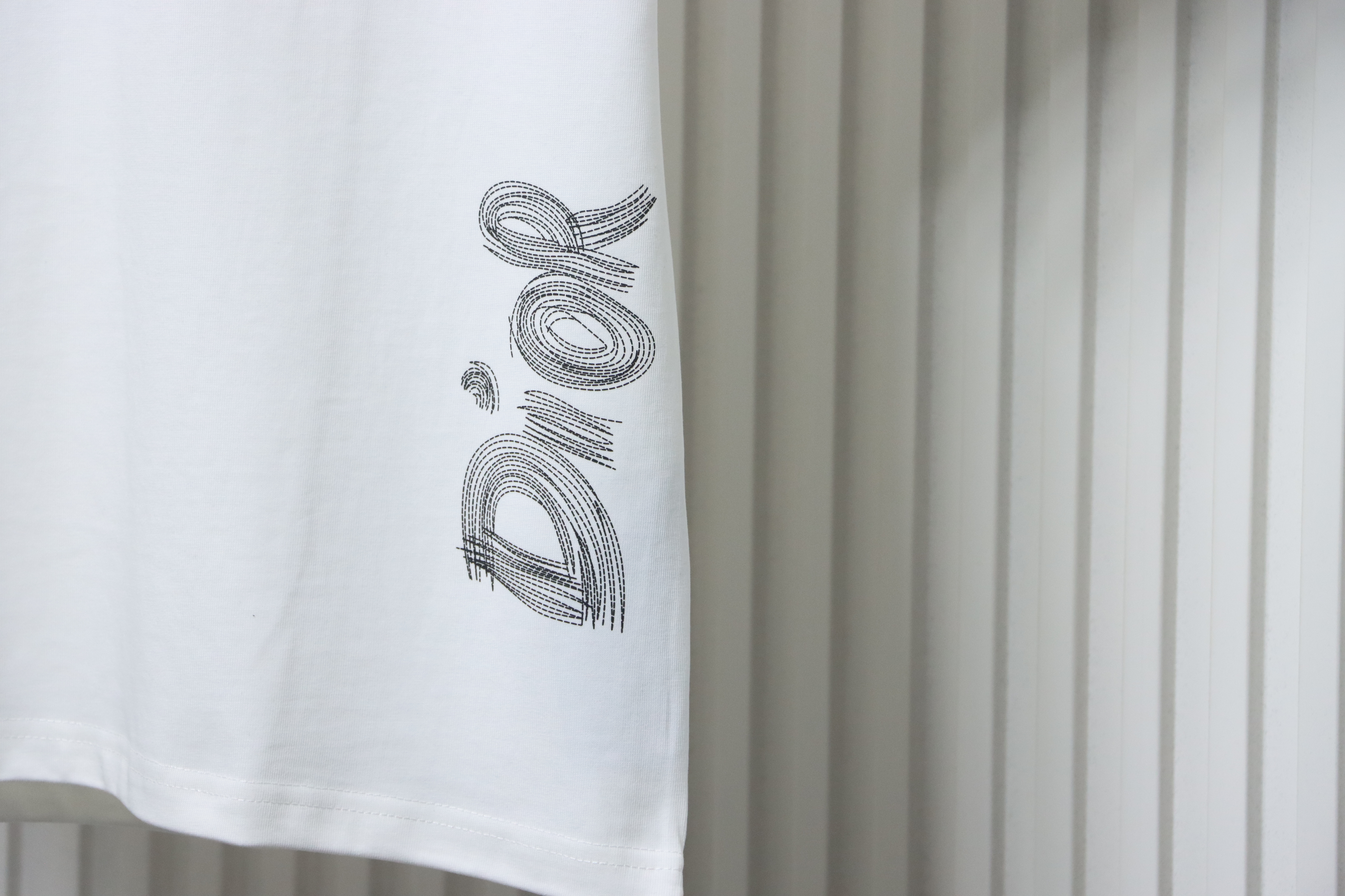 Dior Hem Logo T-shirt White