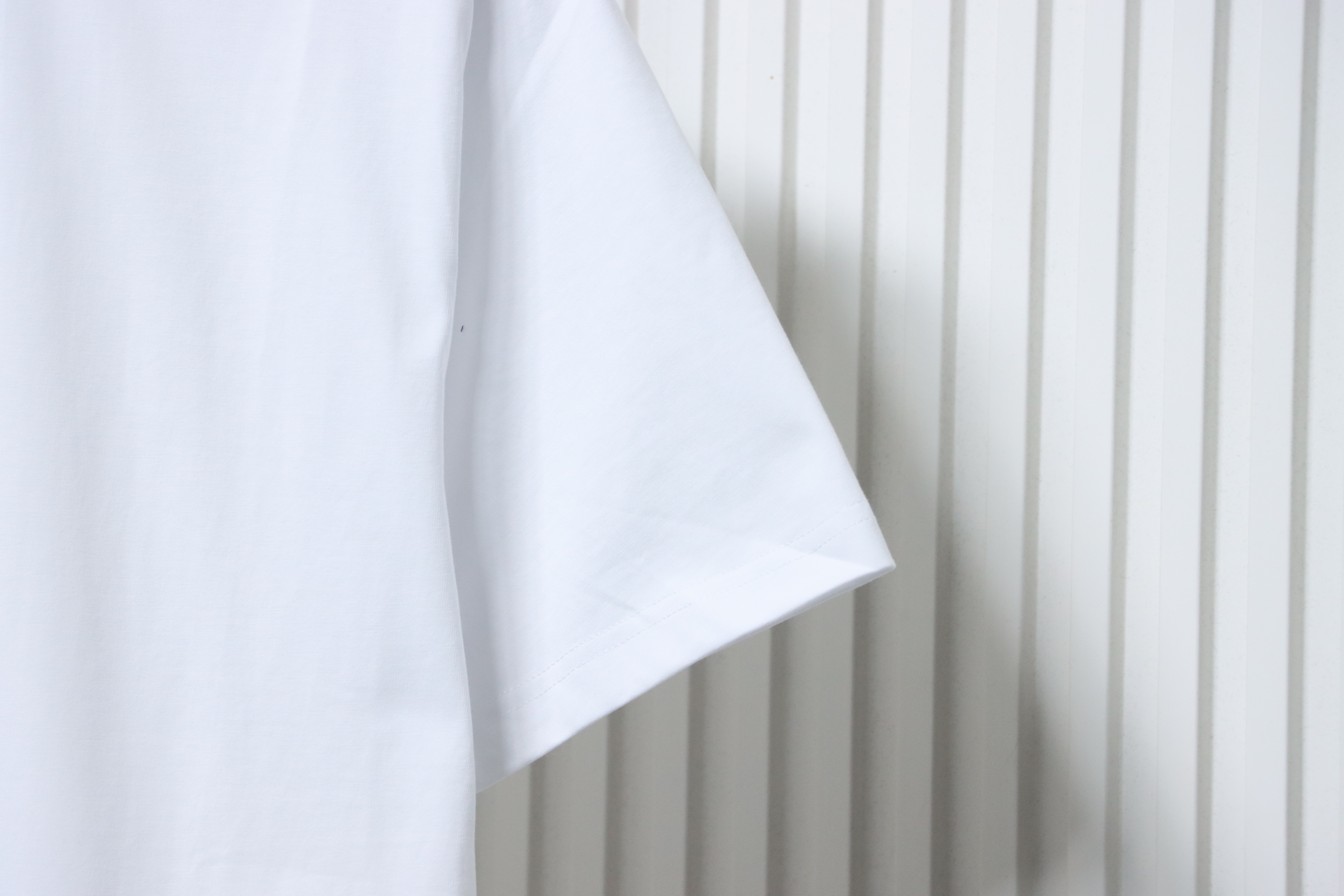 Dior Neckline Letter Jacquard Ribbon T-shirt White