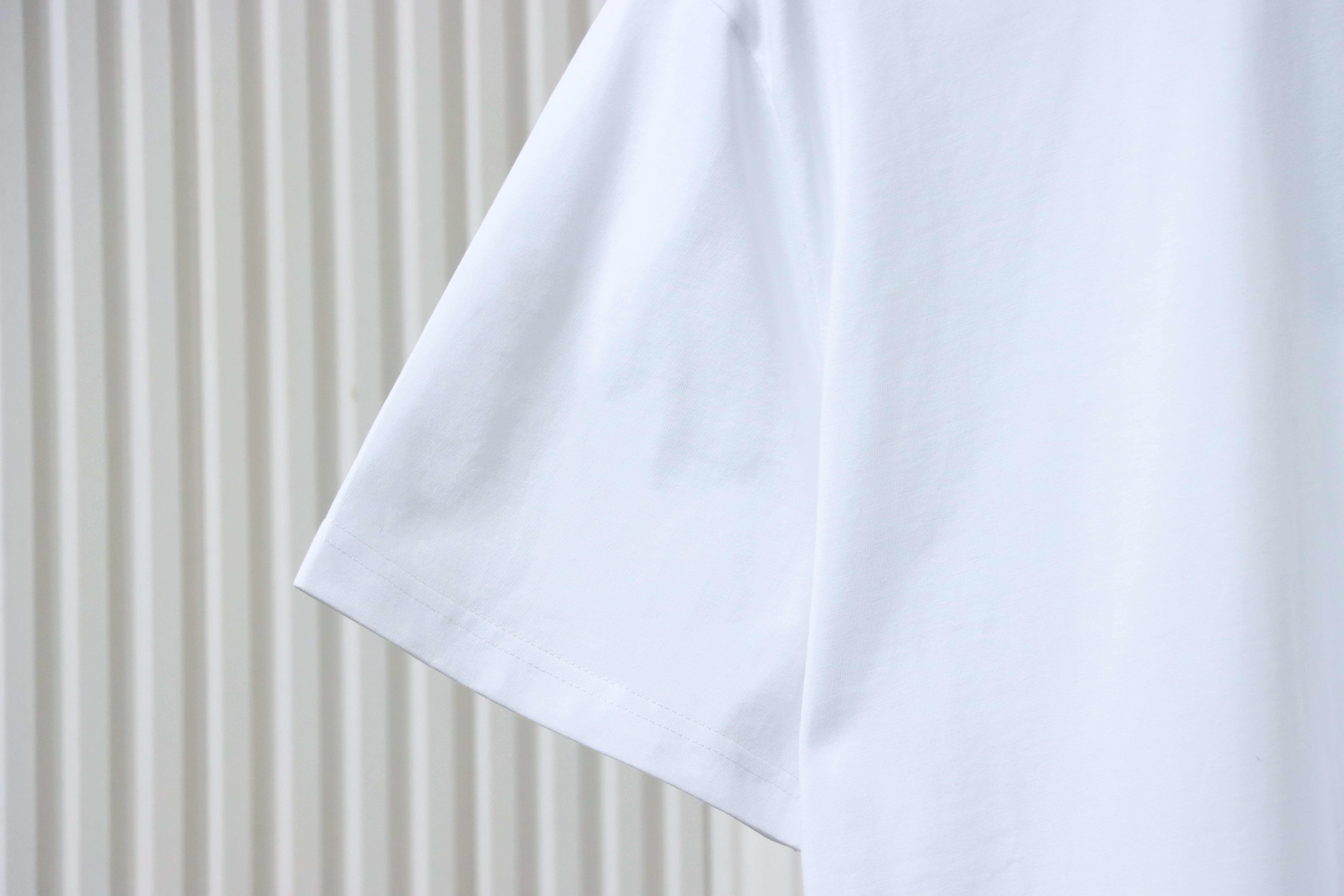 Dior Neckline Letter Jacquard Ribbon T-shirt White