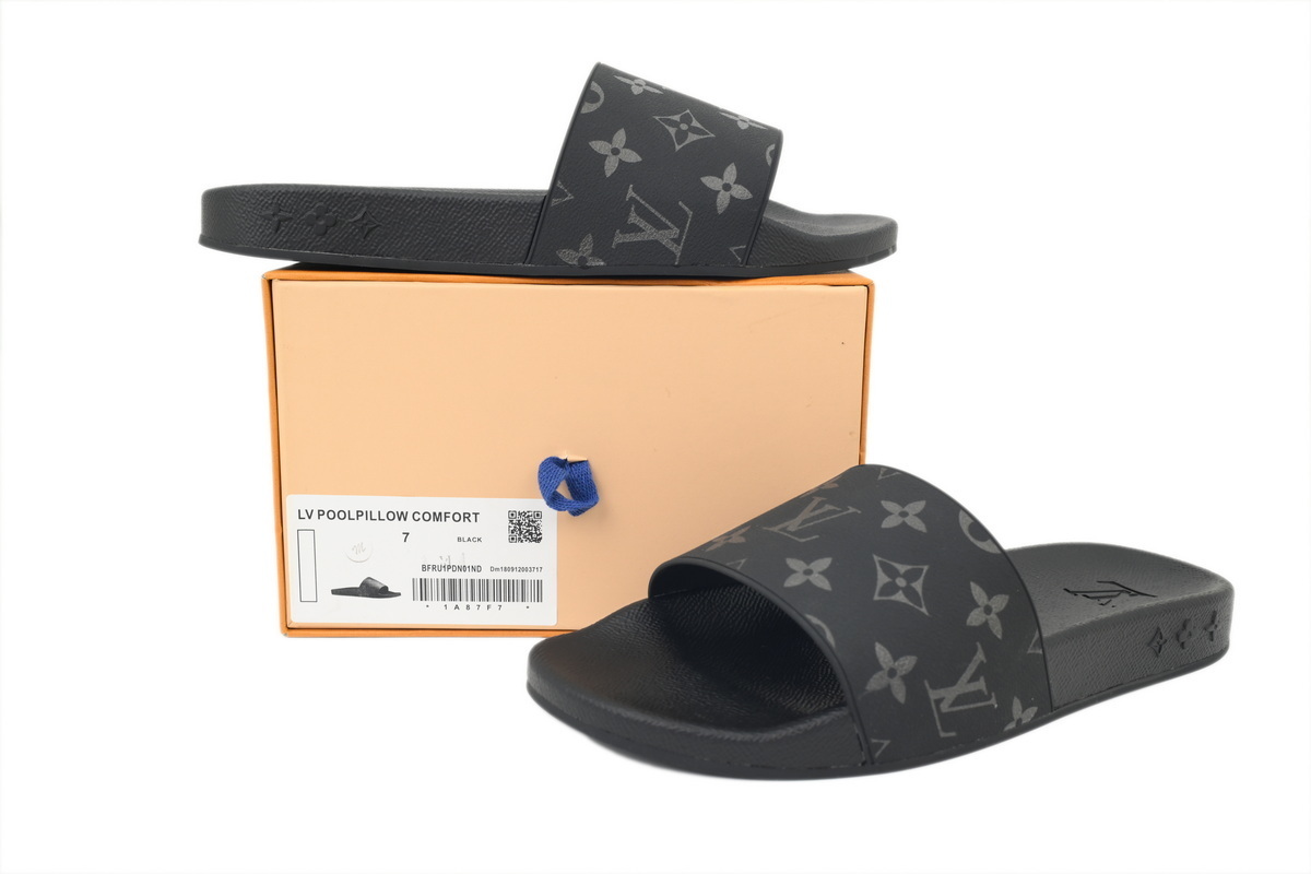 Louis Vuitton Waterfront Mule Black Iridescent 1A7WHU