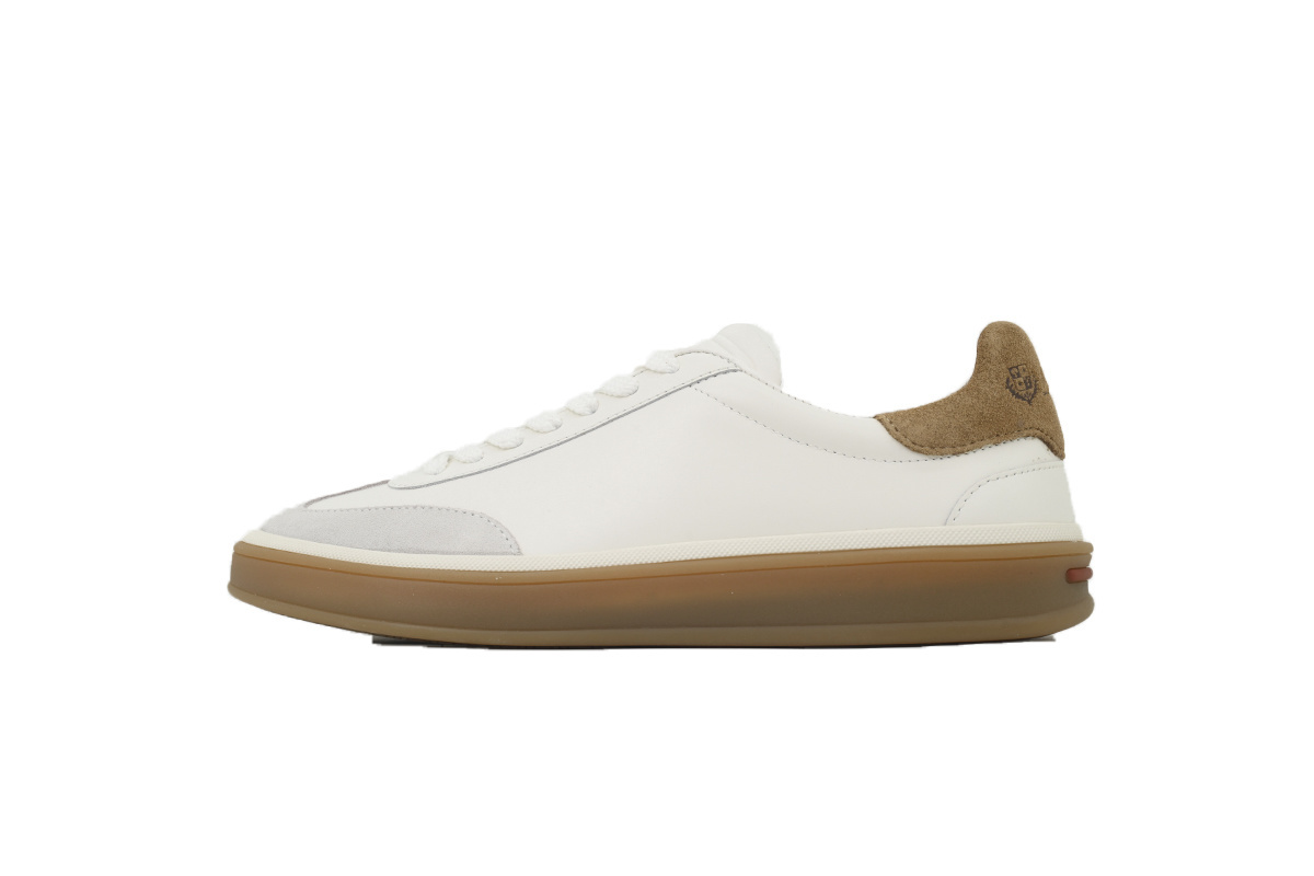 Loro Piana Tennis Walk Sneaker Suede Calf Split Beige