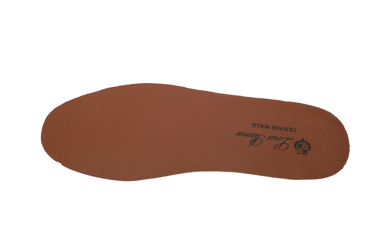 Loro Piana Tennis Walk Sneaker Suede Calf Split Brown And White