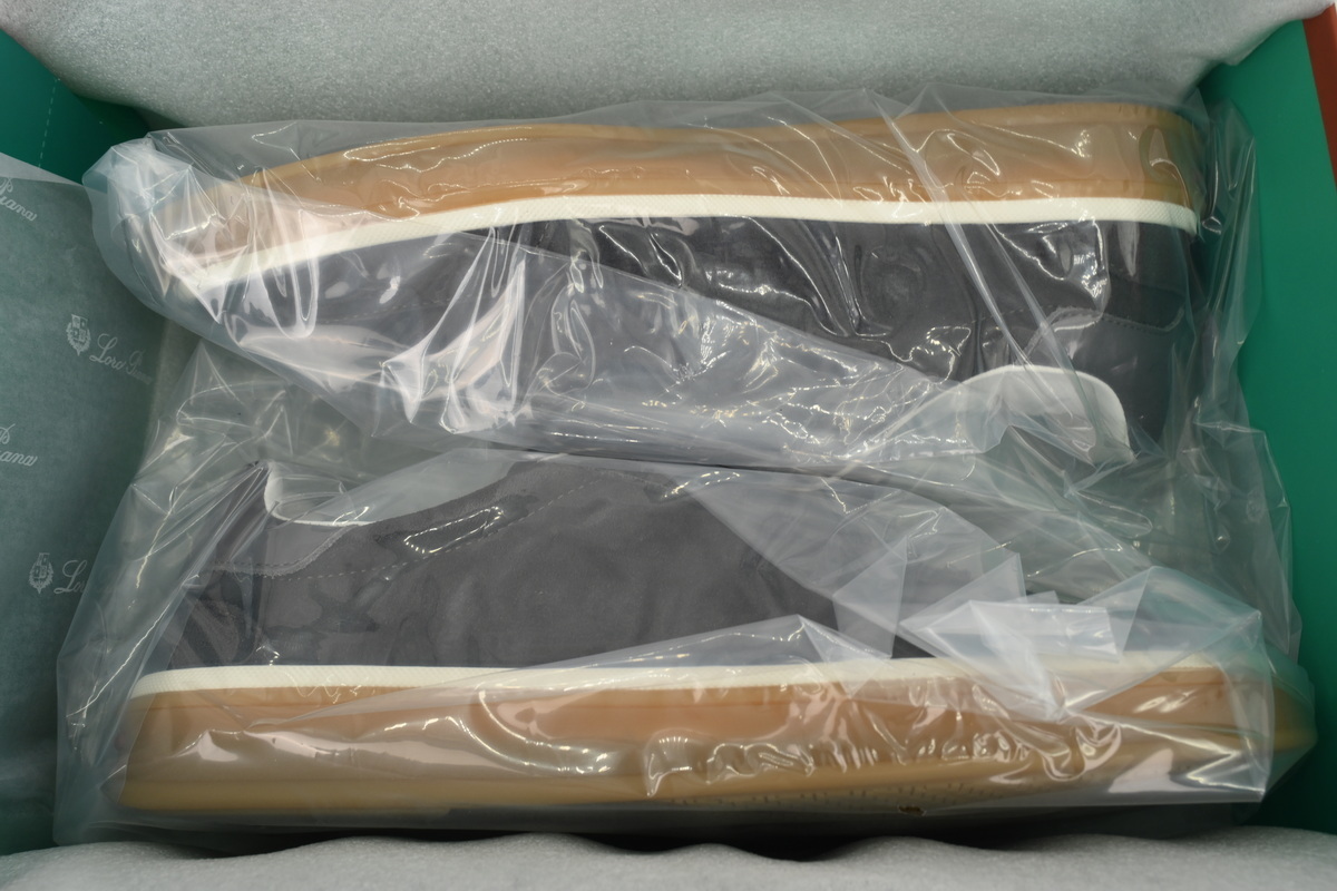 Loro Piana Tennis Walk Sneaker Suede Calf Split Grayish Brown