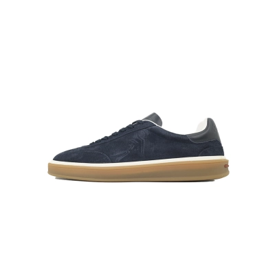 Loro Piana Tennis Walk Sneaker Suede Calf Split Slate Blue 01