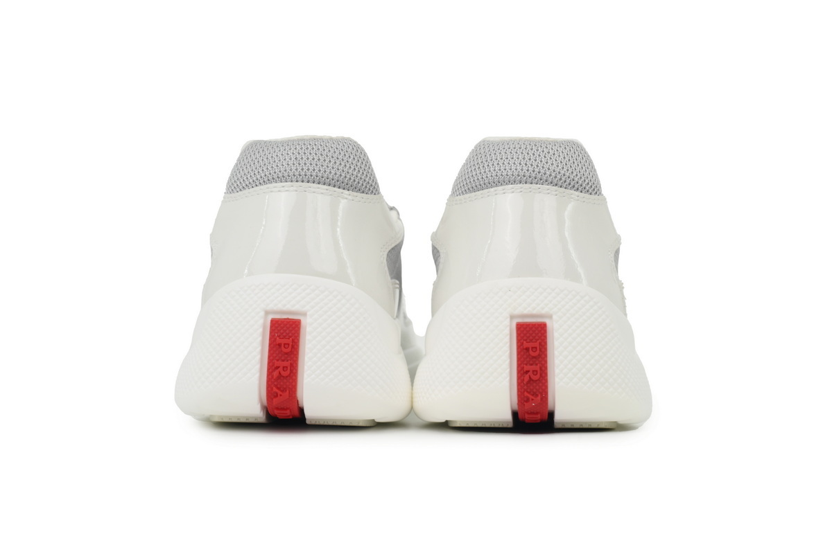 Prada America's Cup Patent White Silver 4E3400-6GW-F0J36