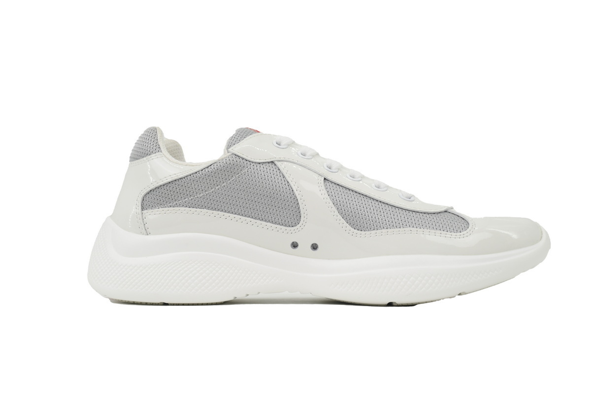 Prada America's Cup Patent White Silver 4E3400-6GW-F0J36