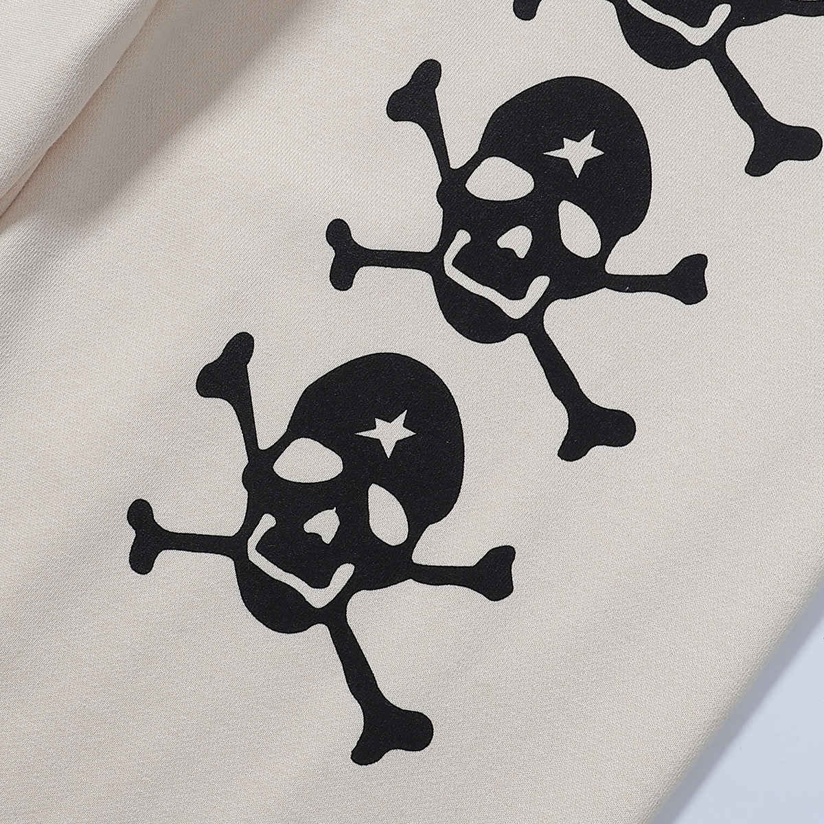 Hellstar If You Dont Like Us Beat Us Hoodie & Sweatpants Set #2222-2322 Apricot