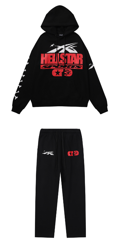 Hellstar If You Dont Like Us Beat Us Hoodie & Sweatpants Set #2222-2322 Black