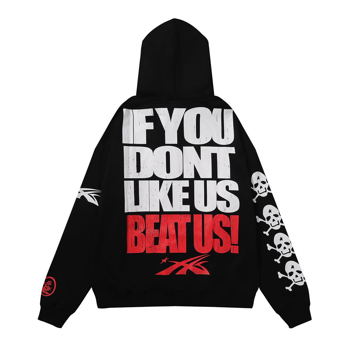 Hellstar If You Dont Like Us Beat Us Hoodie & Sweatpants Set #2222-2322 Black