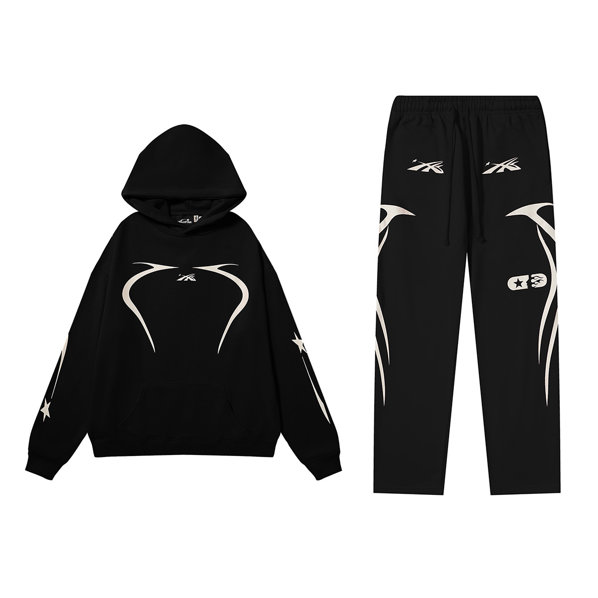 Hellstar Sport Hoodie & Sweatpants Set #2221-2321 Black